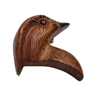 🔷️Vintage Handcrafted Wooden Bird Figure Brooch Pin